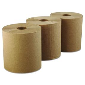 img 1 attached to 🧻 Morcon Paper R6800 Brown Hardwound Roll Towels, 8" x 800ft, Case of 6