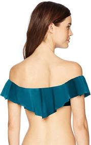 img 1 attached to Trina Turk Shoulder Bandeau Swimsuit Women's Clothing for Swimsuits & Cover Ups