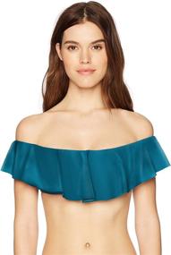 img 2 attached to Trina Turk Shoulder Bandeau Swimsuit Women's Clothing for Swimsuits & Cover Ups