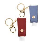 🧳 convenient travel bottles keychain holder with refillable functionality logo