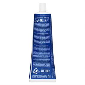 img 3 attached to 🌿 Organic Peppermint Toothpaste - Dr. Bronner's All-One 5 ounce - Natural, Effective, Fluoride-Free, SLS-Free, Freshens Breath, Reduces Plaque, Whitens Teeth - Vegan with 70% Organic Ingredients