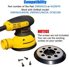 img 3 attached to 🪚 5" Hook-&-Loop Sander Pad for DeWalt Random Orbit Sander - Metal Backing - Compatible with DWE6421/6421K, DWE6423/6423K, DCW210B Models