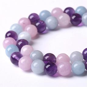 img 1 attached to 💎 Stunning Natural Amethysts and Aquamarines Bracelet: Exquisite Accessories for a Sophisticated Look