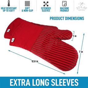 img 2 attached to Zulay Professional Oven Mitts Comfortable