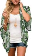 tropical hawaiian women's chiffon cardigans: stylish clothing for women logo