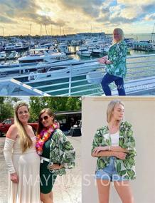 img 1 attached to Tropical Hawaiian Women's Chiffon Cardigans: Stylish Clothing for Women