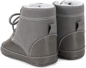 img 1 attached to 👶 Warm and Cute: ESTAMICO Infant Baby Bowknot Knitted Snow Boots for a Cozy Winter