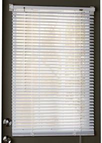 img 1 attached to 🪞 Trenton Gifts Magnetic Blinds, 1" Mini Quick Snap-On/Snap-Off, Steel Metal Door Window Coverings, White, 25" x 40