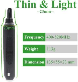 img 2 attached to Mini Handheld UHF Walkie Talkie Transceiver Radio - WLN KD-C1, 400-470 MHz