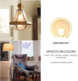 img 2 attached to 💡 Efficient Filament Base Light Bulb with Equivalent Lumens | UL Listed & Omnidirectional by LVWIT