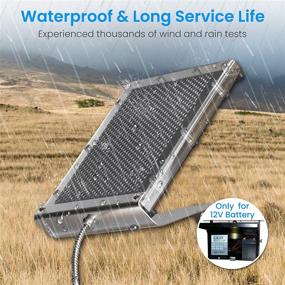 img 3 attached to ⚡ Waterproof 12V 1.7W Solar Panel with Mounting Bracket & Alligator Clip for Deer Feeder - Battery Charger and 12 Volt Solar Panel Combo