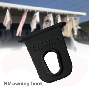 img 4 attached to 🔗 TOTMOX Awning Hook Ring Clothes Hanger Clips: Ultimate RV Caravan Motorhome Organizer Set