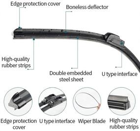 img 3 attached to WINDSHIELD WIPER BLADE Universal Inches Replacement Parts