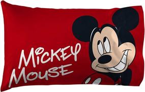 img 2 attached to 🐭 Disney Mickey Mouse Stripes Pillowcase - Kids Double-Sided Super Soft Bedding (Official Disney Product)