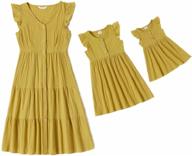 iffei sleeveless matching dresses for girls - daughter's clothing outfit logo