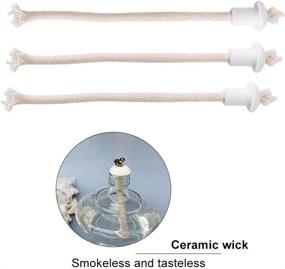 img 2 attached to 🕯️ VIFERR Ceramic Wick: Enhance Your Candle Lamp Experience with Torch Wine Bottle Oil Candle Lamp Fiber Glass Kerosene Wick - Set of 7