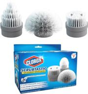 clorox 1616 scrubtastic brush head replacements (set of 3), white logo