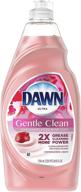 🌟 dawn gentle clean dishwashing liquid dish soap pomegranate splash 24 oz (pack of 2) - powerful cleaning with a refreshing burst of pomegranate fragrance! logo