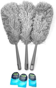 img 3 attached to 🧹 Flexible Head Microfiber Fluffy Duster by EVERCLEAN for Hard-to-Reach Areas, Soft-Touch Comfort Grip - Pack of 3 Dusters (6065-34)