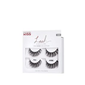 img 3 attached to 💋 KISS Faux Mink False Eyelashes Double Pack - Knot-Free Lash Band, Reusable, Contact Lens Friendly, Easy Application - Ultrafine, Tapered, Synthetic Lashes - Style Muse, 2 Pairs