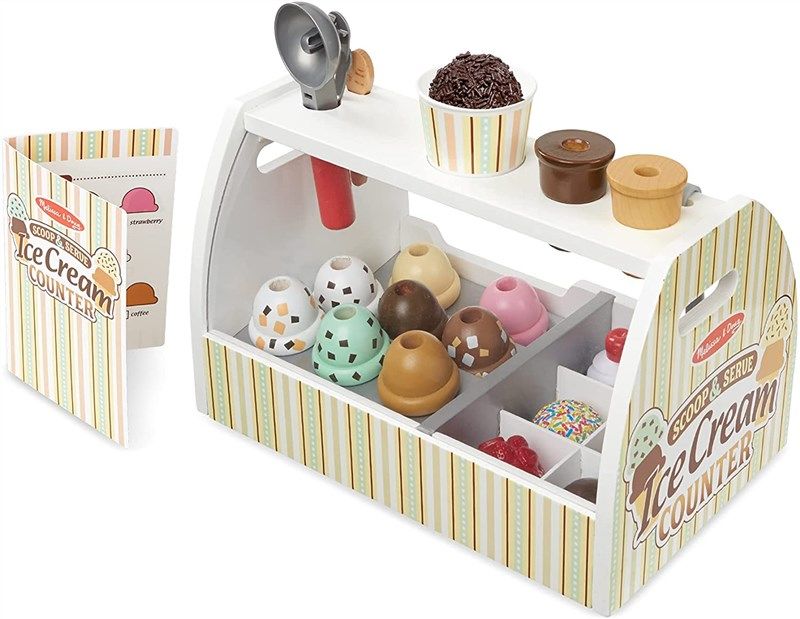 melissa doug wooden scoop counter 로고