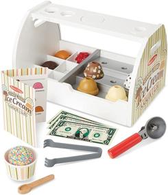 img 3 attached to 🍦 Melissa & Doug Wooden Scoop Counter: Perfect Toy for Counting and Imaginative Play