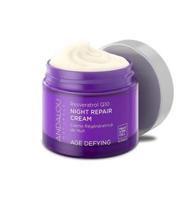 img 3 attached to 🌙 Andalou Naturals Resveratrol Q10 Night Repair Cream for Dry Skin: Reducing Fine Lines, Wrinkles, and Achieving a Youthful, Smooth Complexion - 1.7 Ounce