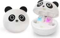 детские беспроводные наушники cute panda bluetooth earbuds с чехлом для зарядки микрофона время воспроизведения 36 часов 3d-стереонаушники для iphone / android ipx6 водонепроницаемые спортивные наушники-вкладыши беспроводные наушники для детей adult логотип