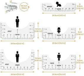 img 2 attached to 👕 OKUPAN Tshirt Ruler Guide: Premium PVC Tool for Perfect Vinyl Alignment & Heat Press on T-Shirts - White (6 Pcs)