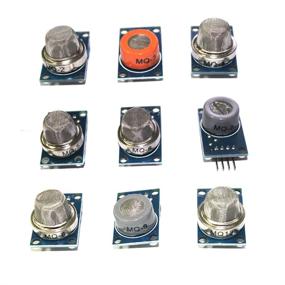 img 1 attached to 🔌 Complete Starter Kit: 1 Pack MQ-2 MQ-3 MQ-4 MQ-5 MQ-6 MQ-7 MQ-8 MQ-9 MQ-135 Gas Sensor Module Set