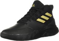 adidas own game shoes in matte black, size 9.5 логотип