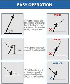 img 3 attached to Linwnil Stakes 12 Inches Pegs Ideal Camping