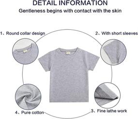 img 2 attached to LIELIESTAR Short Sleeve Shirts Blackish Boys' Clothing at Tops, Tees & Shirts