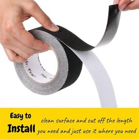 img 2 attached to 👣 Mr. Pen Grip Tape - 2 Inch x 23 Feet - Non Slip & Waterproof Stair Tape for Safety, Friction, and Grip