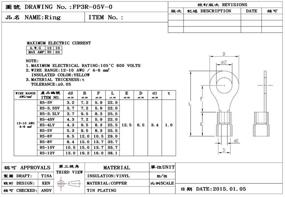 img 4 attached to IGLORY Insulated Terminals 4 6Mm2 5 3Mm2