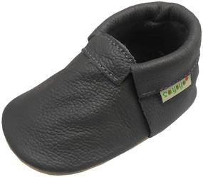 img 4 attached to 👶 SAYOYO Baby Soft Sole Leather Shoes: Stylish Footwear for Infants and Toddlers