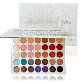 img 4 attached to 🎨 35-Color Matte & Shimmer Eyeshadow Palette: Long-Lasting Pigmented Makeup Set – Waterproof & Sweatproof
