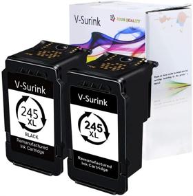 img 4 attached to 🖨️ V-Surink Remanufactured Ink Cartridge Replacement for Canon PG245XL (2 Black) - Compatible with PIXMA MX492 TR4520 TS3120 MG2420 MG2522 MX490 MG2920 MG2922 MG2520 IP2820 Printer