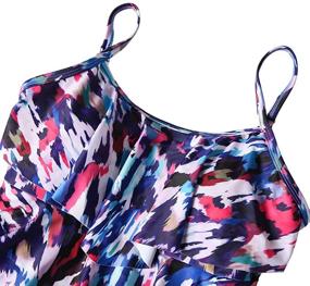 img 1 attached to Summer Mae Tankini Flounce Printed Women's Clothing