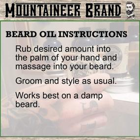 img 2 attached to 🏔️ Mountaineer Brand Beard Oil: 100% Natural, 4 fl oz Total - WV Timber Scent, Two-Ounce 2 Pack