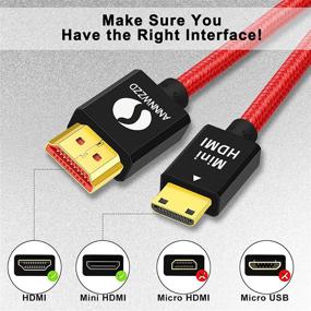 img 2 attached to ANNNWZZD Mini HDMI Cable Coiled, 50cm to 1m Length | 4K 60Hz | Ethernet 3D | Audio Return