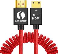 annnwzzd mini hdmi cable coiled, 50cm to 1m length | 4k 60hz | ethernet 3d | audio return logo