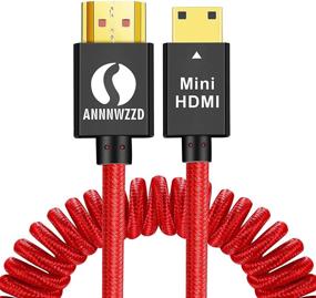img 4 attached to ANNNWZZD Mini HDMI Cable Coiled, 50cm to 1m Length | 4K 60Hz | Ethernet 3D | Audio Return