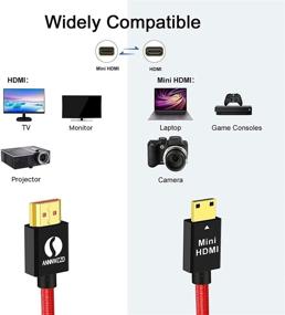 img 1 attached to ANNNWZZD Mini HDMI Cable Coiled, 50cm to 1m Length | 4K 60Hz | Ethernet 3D | Audio Return