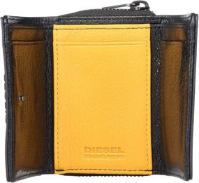 img 1 attached to Diesel THESTARTER SPEJAP Wallet Black Yellow
