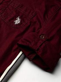 img 1 attached to U S Polo Assn Sleeve Burgundy Boys' Clothing