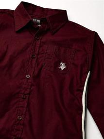 img 2 attached to U S Polo Assn Sleeve Burgundy Boys' Clothing