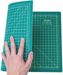 img 4 attached to 🔪 ZERRO Self-Healing Cutting Mat: Double-Sided, Durable 5-Ply, 12" x 18" (A3) - The Ultimate Cutting Solution