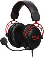 renewed hyperx cloud alpha gaming headset with dual chamber drivers and detachable microphone for pc, ps4, ps4 pro, xbox one, and xbox one s. logo