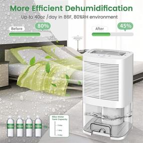 img 2 attached to 🌧️ Gocheer Upgraded Dehumidifier: Effective 480 Sq.ft. Home Dehumidification for Basements, Bathrooms, and More